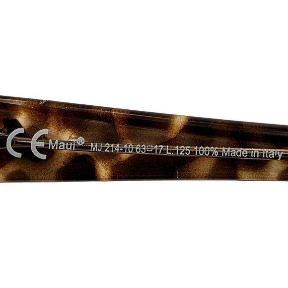 Maui Jim Tortoise Sunglasses Pearl City Polarized Brown Lenses Italy MJ 214-10 - Picture 8 of 12